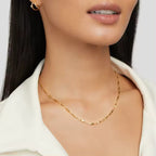 18KT Gold Plated Seed Chain - Atulya Jewellers