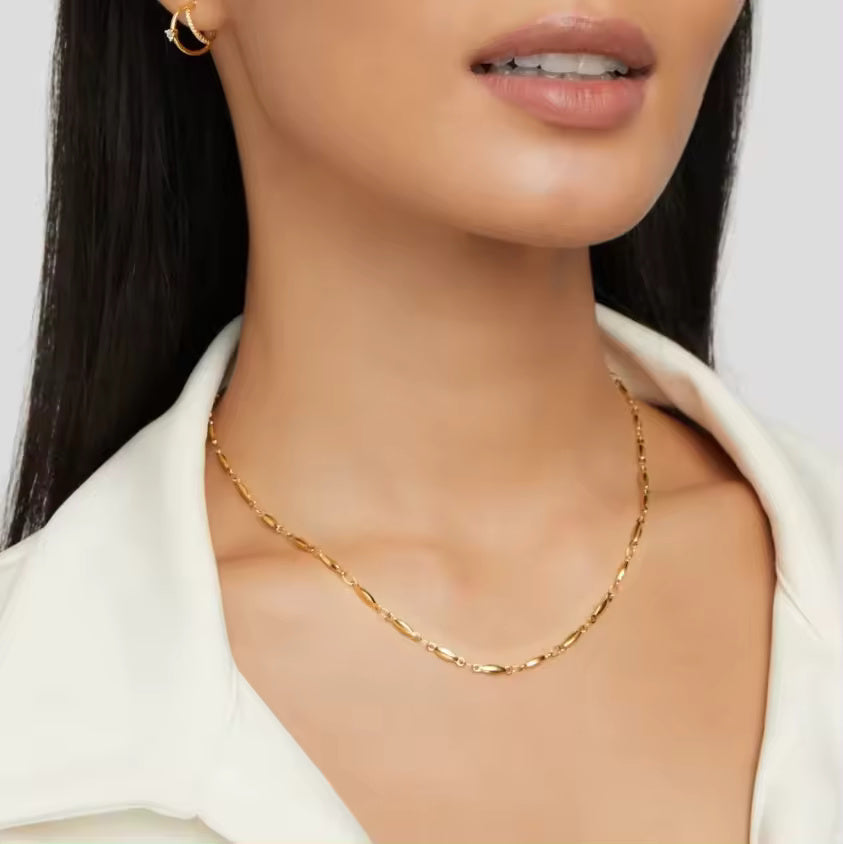 18KT Gold Plated Seed Chain - Atulya Jewellers
