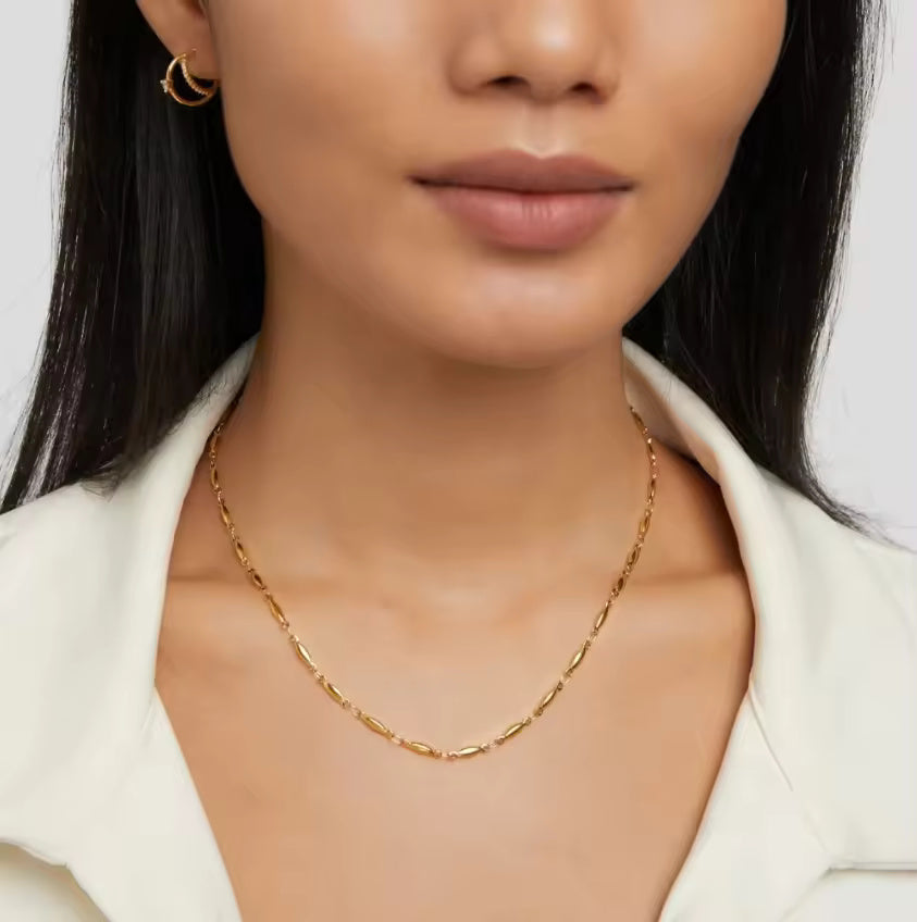 18KT Gold Plated Seed Chain - Atulya Jewellers
