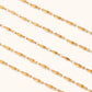 18KT Gold Plated Seed Chain