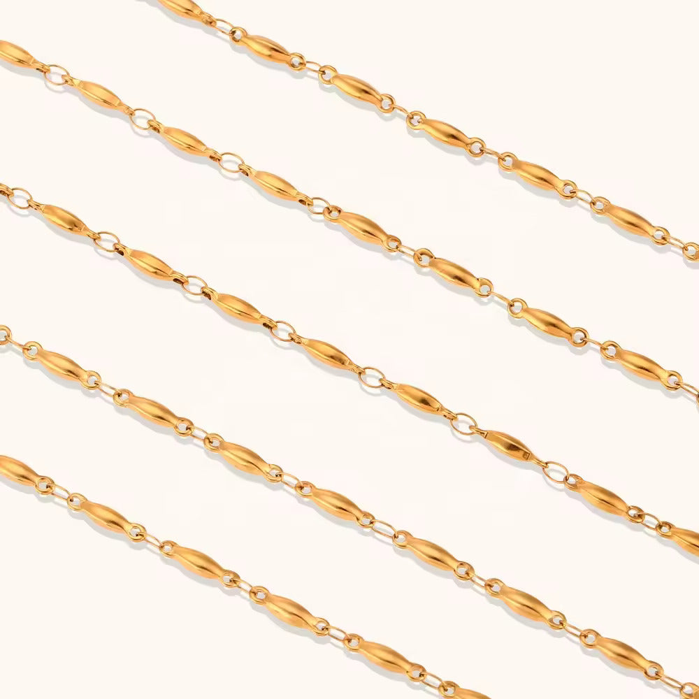 18KT Gold Plated Seed Chain - Atulya Jewellers