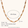 18KT Gold Plated Seed Chain 45cm - Atulya Jewellers