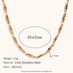 18KT Gold Plated Seed Chain 45cm - Atulya Jewellers