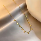 18KT Gold Plated Butterfly Charms Necklace - Atulya Jewellers