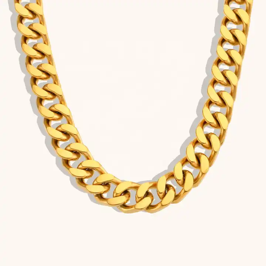 18KT Gold Plated Punky Cuban Chain