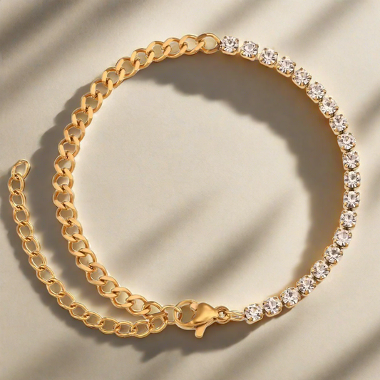 18KT Gold Plated Diamond Affair Bracelet