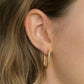 18KT Gold Plated Classic Oval Earrings