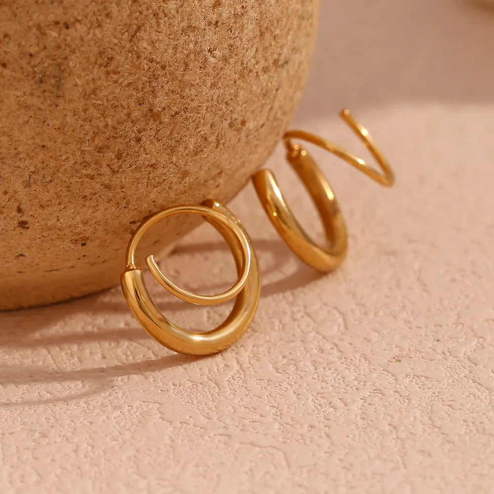 18KT Gold Plated Nora 2 in 1 Huggies - Atulya Jewellers