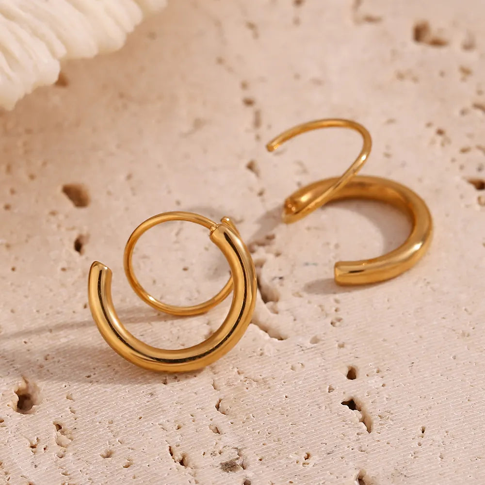 18KT Gold Plated Nora 2 in 1 Huggies - Atulya Jewellers