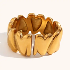 18KT Gold Plated Belle Ring (Re-sizeable) - Atulya Jewellers