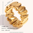 18KT Gold Plated Belle Ring (Re-sizeable) - Atulya Jewellers