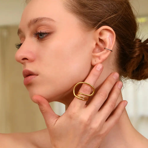 18KT Gold Plated Arden Ring - Atulya Jewellers