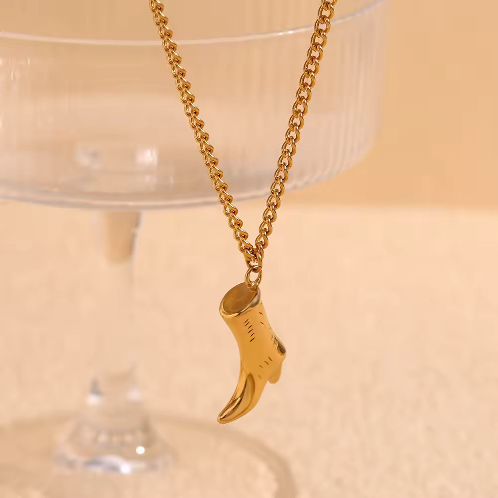 18KT Gold Plated Boot Necklace