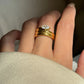 18KT Gold Plated Elena CZ Ring