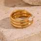 18KT Gold Plated Elena CZ Ring