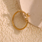 18KT Gold Plated Saylor CZ Ring