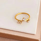 18KT Gold Plated Saylor CZ Ring