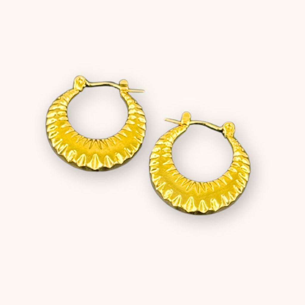 18KT Gold Plated Kitkat Hoops