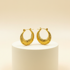 18KT Gold Plated Kitkat Hoops