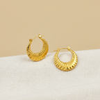 18KT Gold Plated Kitkat Hoops