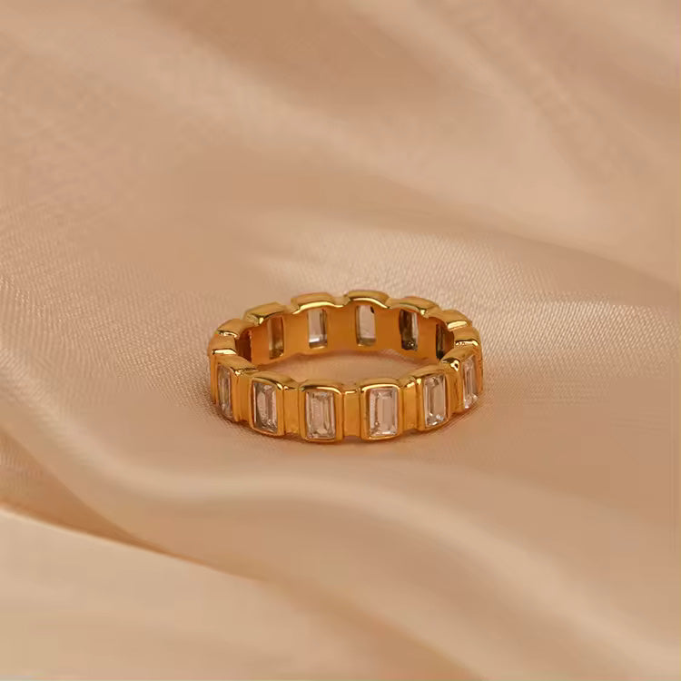 18KT Gold Plated Martin CZ Ring