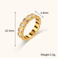 18KT Gold Plated Martin CZ Ring