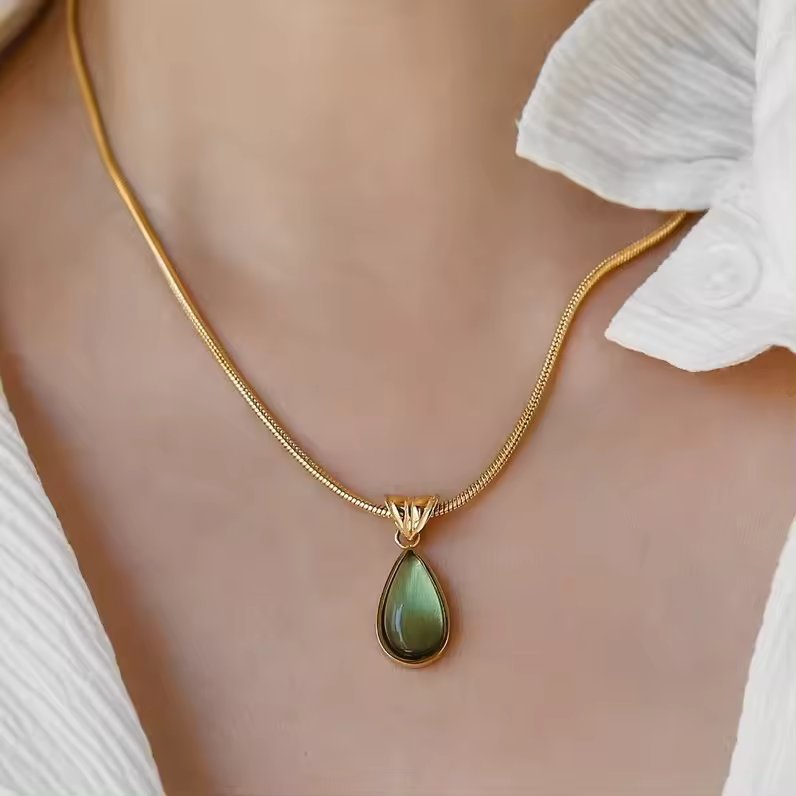 18KT Gold Plated Freya Necklace - Atulya Jewellers