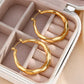 18KT Gold Plated Polly Hoop Earrings