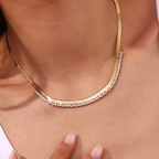 18KT Gold Plated Olivia Necklace - Atulya Jewellers