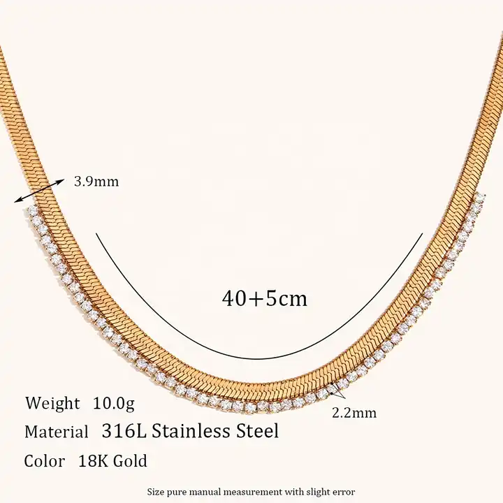 18KT Gold Plated Olivia Necklace - Atulya Jewellers