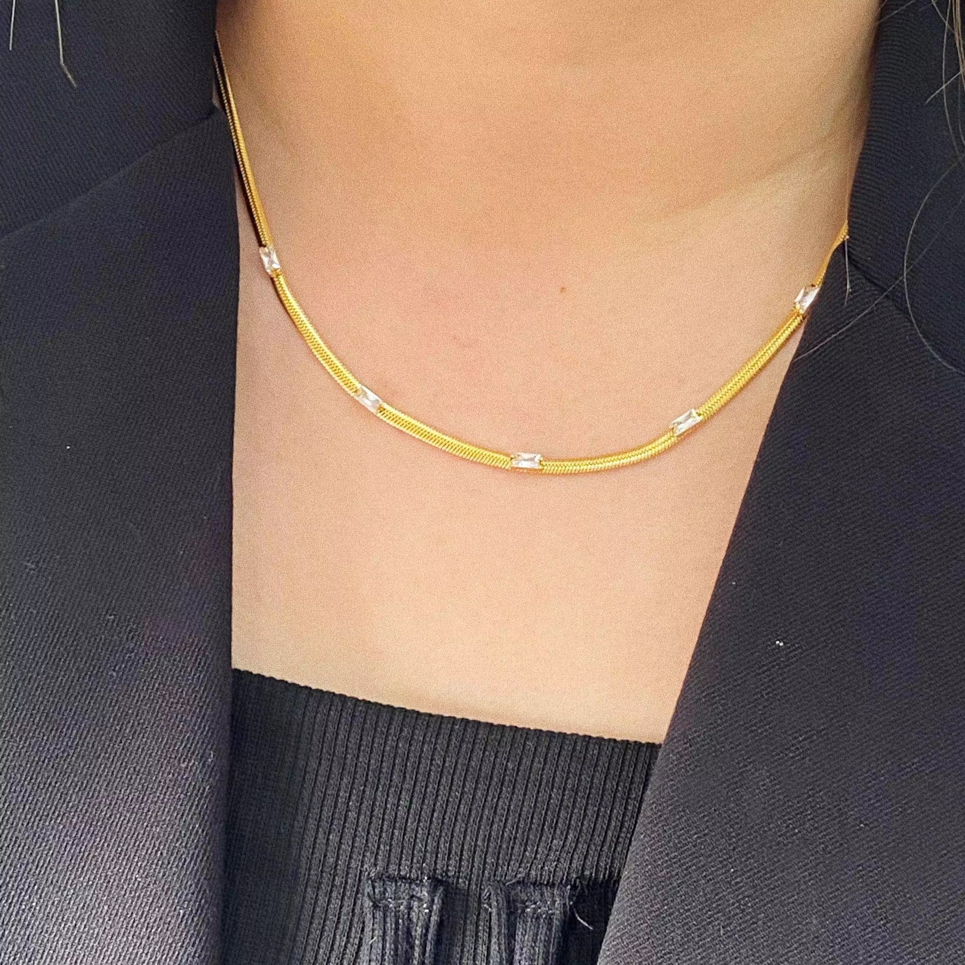 18KT Gold Plated Orlia Silk Necklace - Atulya Jewellers