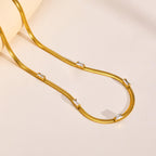 18KT Gold Plated Orlia Silk Necklace - Atulya Jewellers