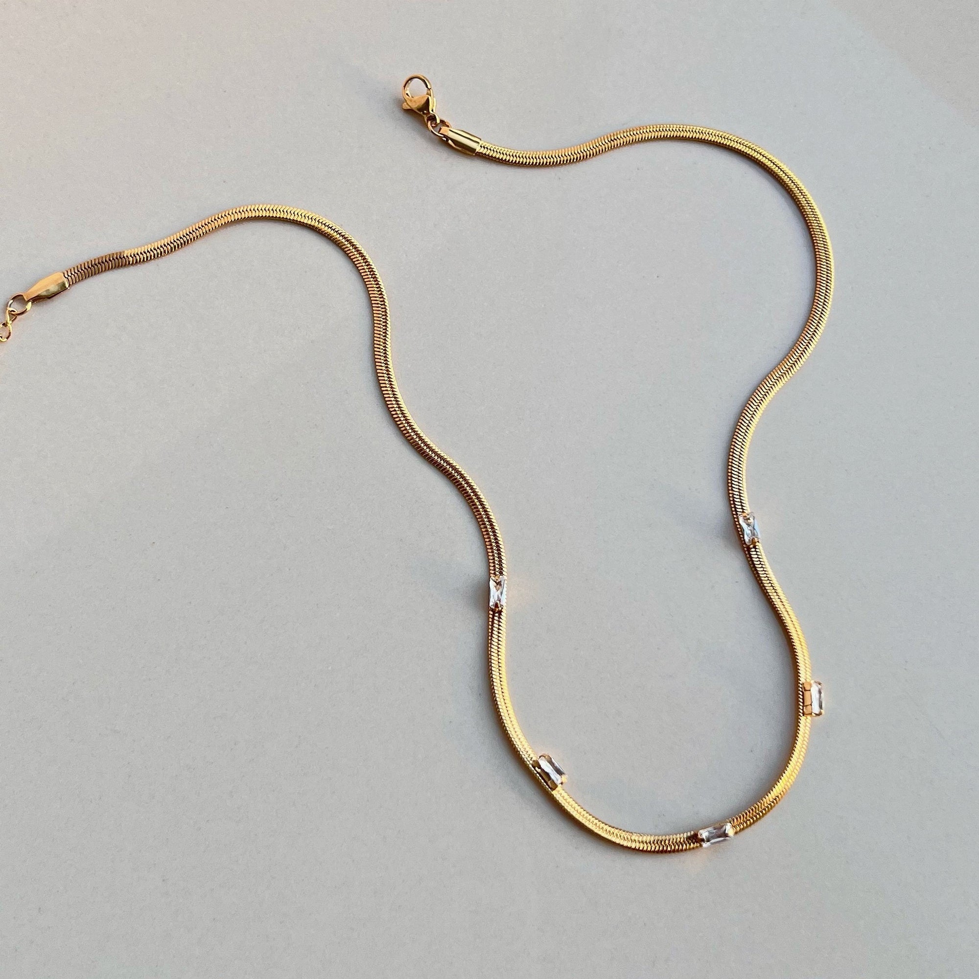 18KT Gold Plated Orlia Silk Necklace - Atulya Jewellers