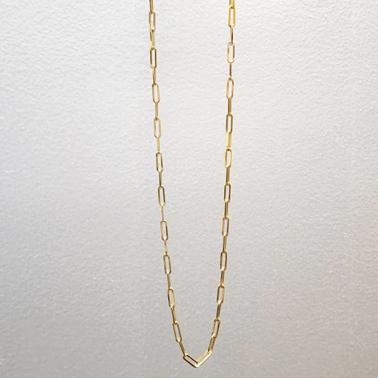 18KT Gold Plated Paper Link Chain