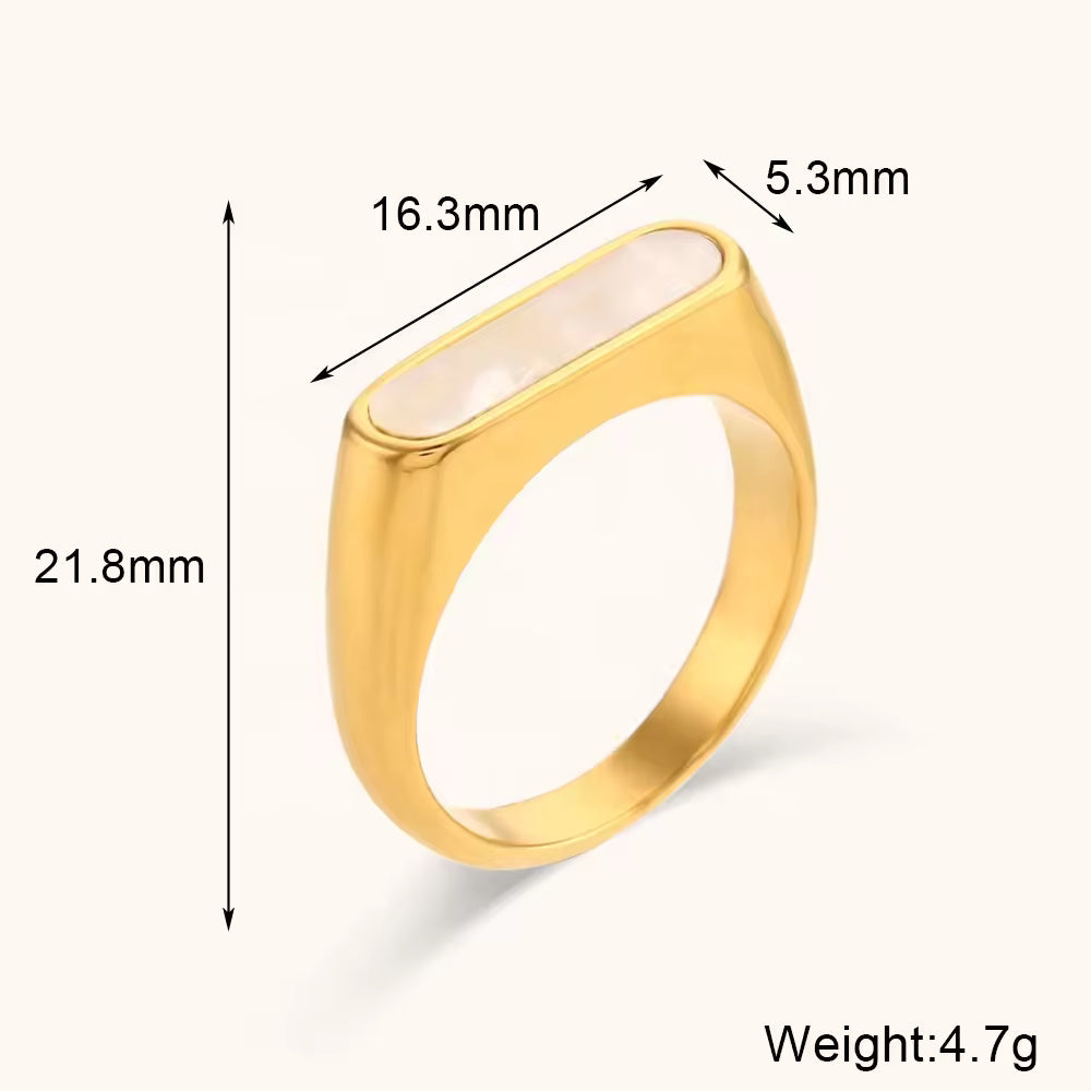 18KT Gold Plated William Ring - Atulya Jewellers