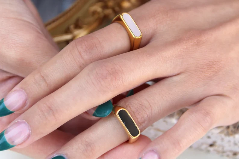 18KT Gold Plated William Ring - Atulya Jewellers