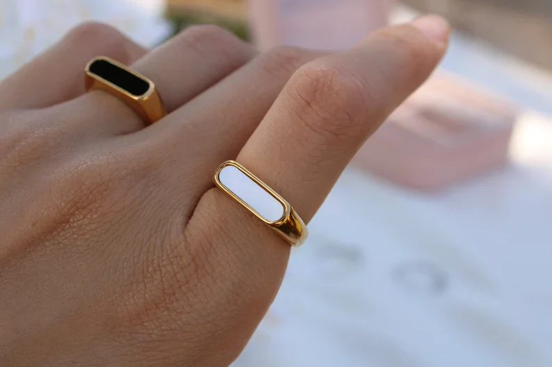 18KT Gold Plated William Ring - Atulya Jewellers