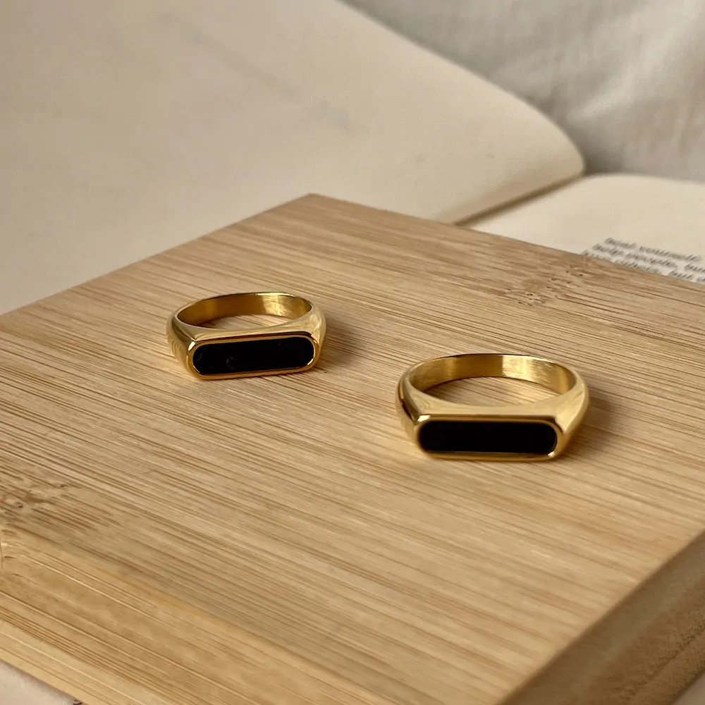 18KT Gold Plated William Ring - Atulya Jewellers