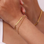 18KT Gold Plated Layered Silk Bracelet - Atulya Jewellers