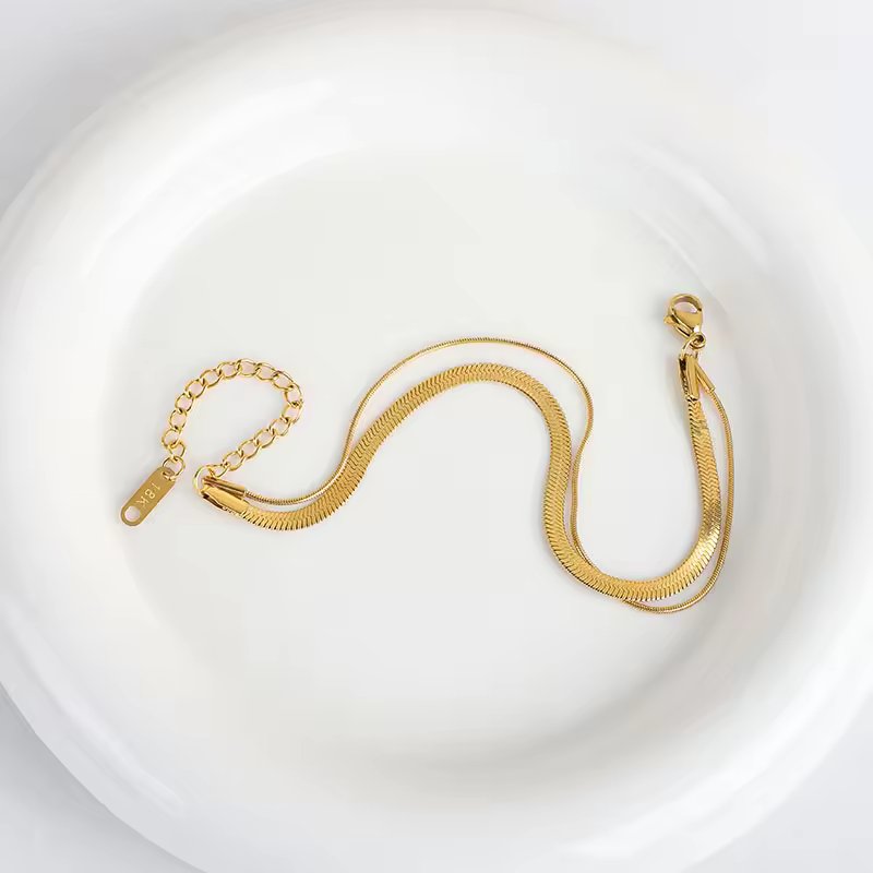 18KT Gold Plated Layered Silk Bracelet - Atulya Jewellers