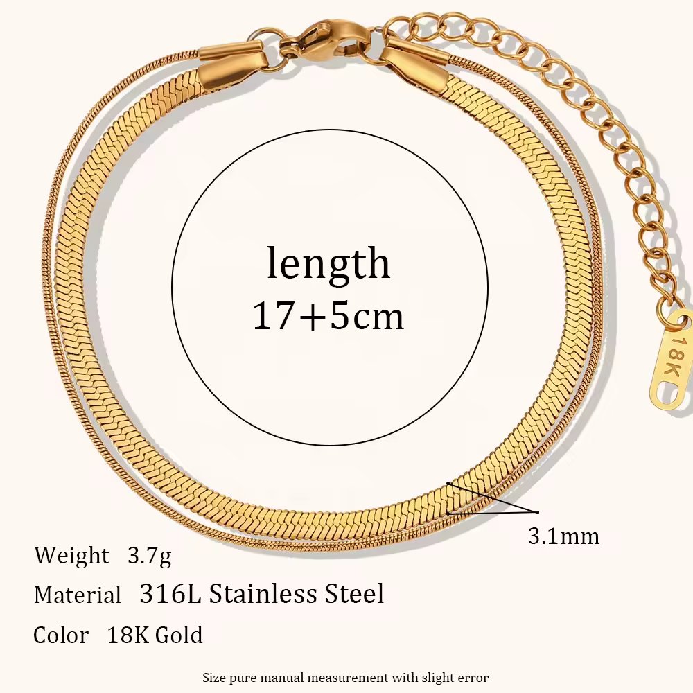 18KT Gold Plated Layered Silk Bracelet - Atulya Jewellers