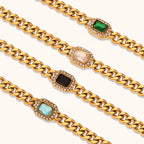 18KT Gold Plated Janet CZ Bracelet - Atulya Jewellers