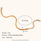 18KT Gold Plated Silk Chain Bracelet - Atulya Jewellers