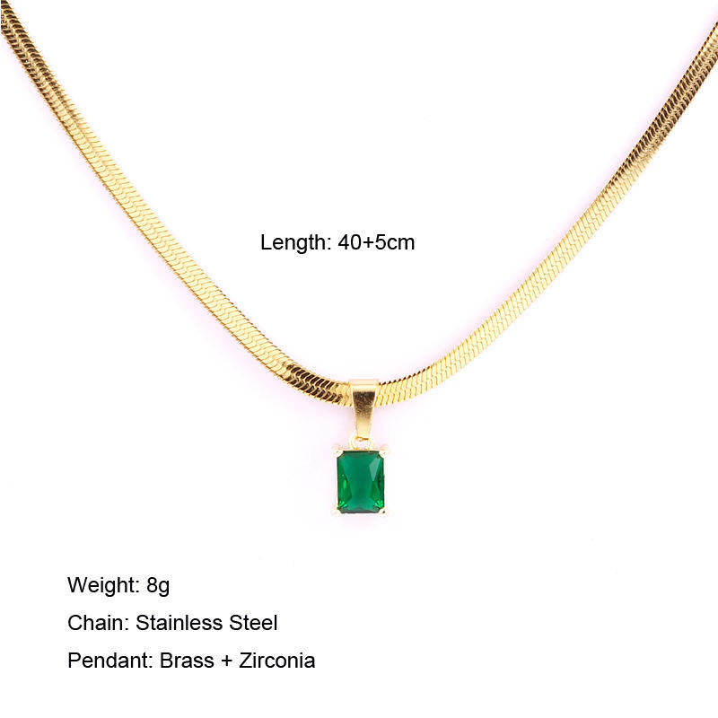 18KT Gold Plated Silk Rhinestone Necklace - Atulya Jewellers