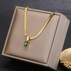 18KT Gold Plated Silk Rhinestone Necklace - Atulya Jewellers