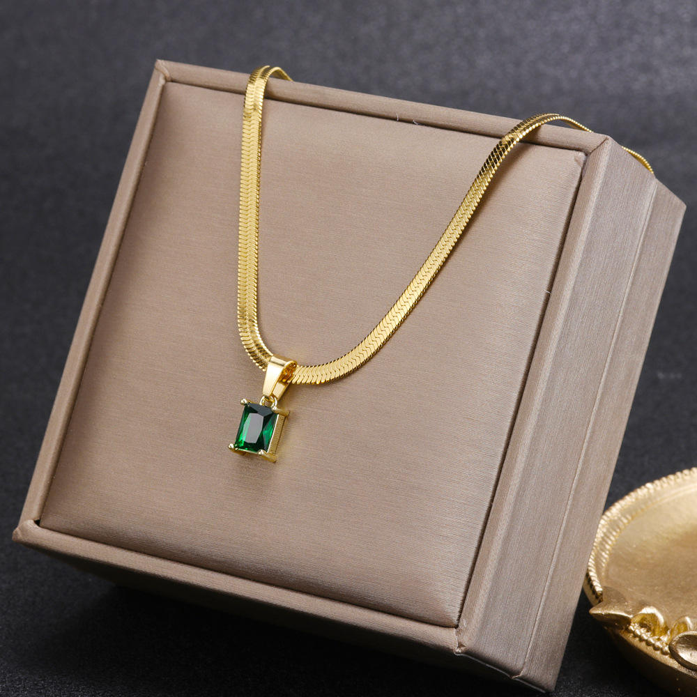 18KT Gold Plated Silk Rhinestone Necklace - Atulya Jewellers
