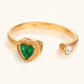 18KT Gold Plated Sweetheart Ring (Re-sizeable)