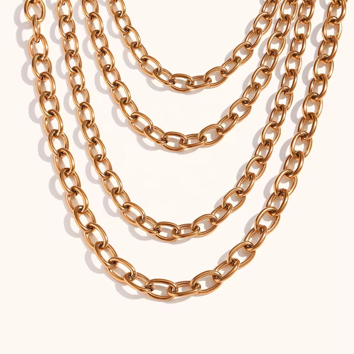 18KT Gold Plated Oval Link Chain