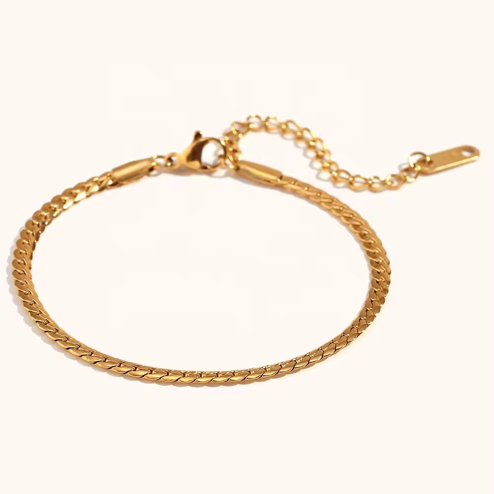18KT Gold Plated Kathie Mini Bracelet - Atulya Jewellers
