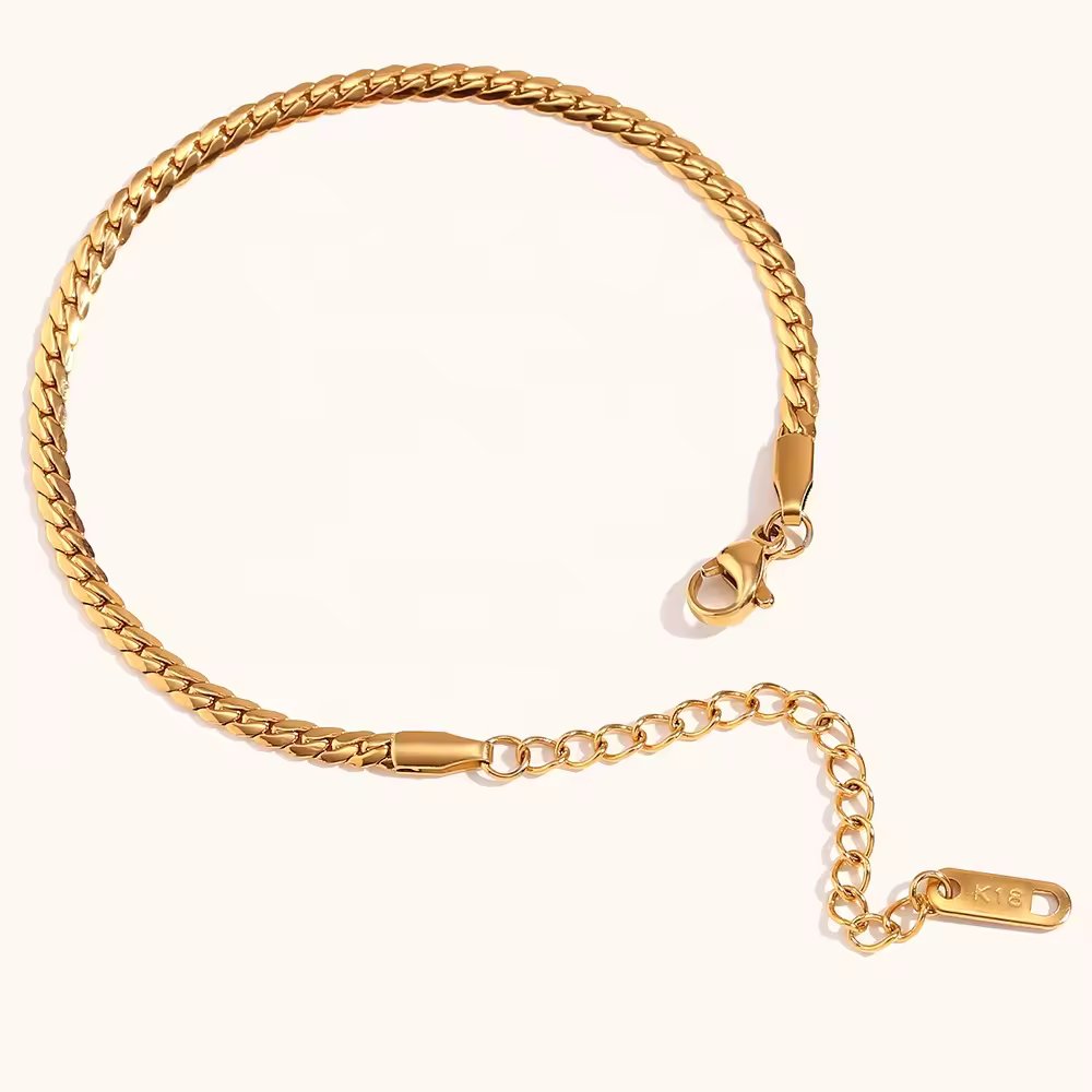 18KT Gold Plated Kathie Mini Bracelet - Atulya Jewellers